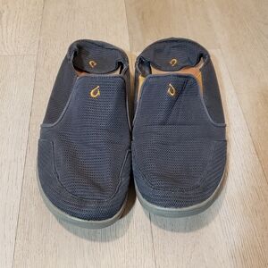 OluKai Men's Navy Slip-On Loafers